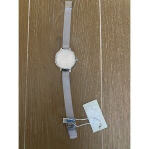 NWOT OLIVIA BURTON Silver Mesh Watch